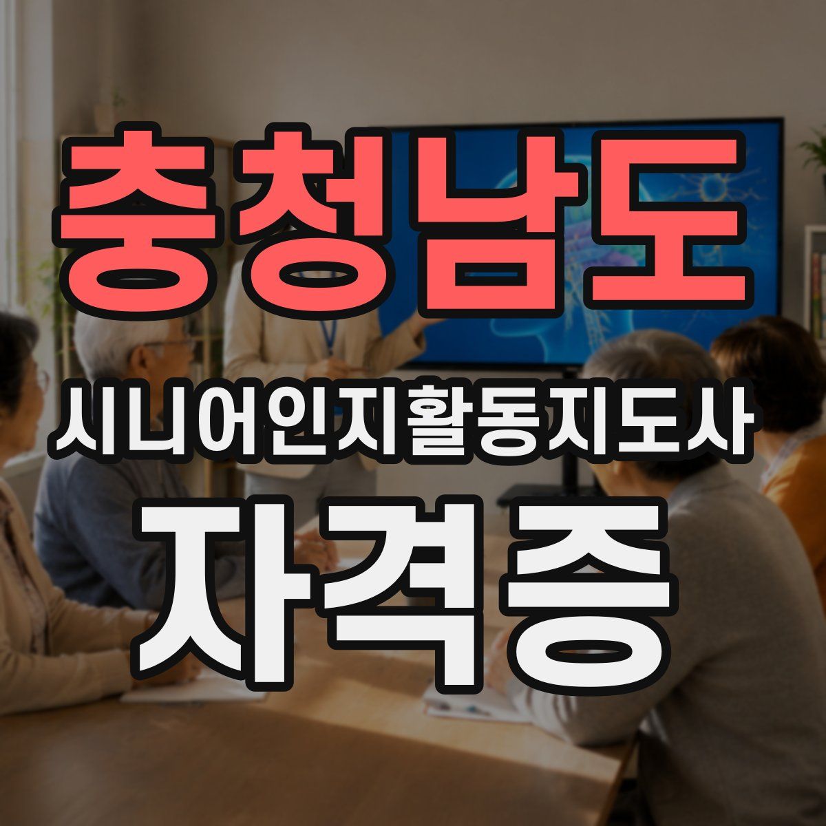 충청남도 시니어인지활동지도사 자격증