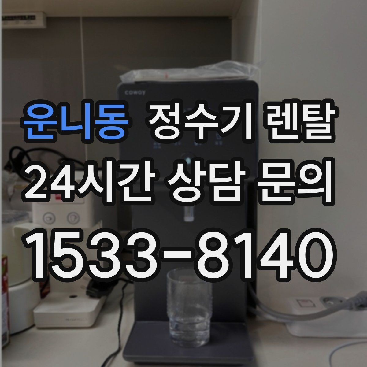 운니동 정수기 렌탈 자가 교체형 필터 장단점 정리