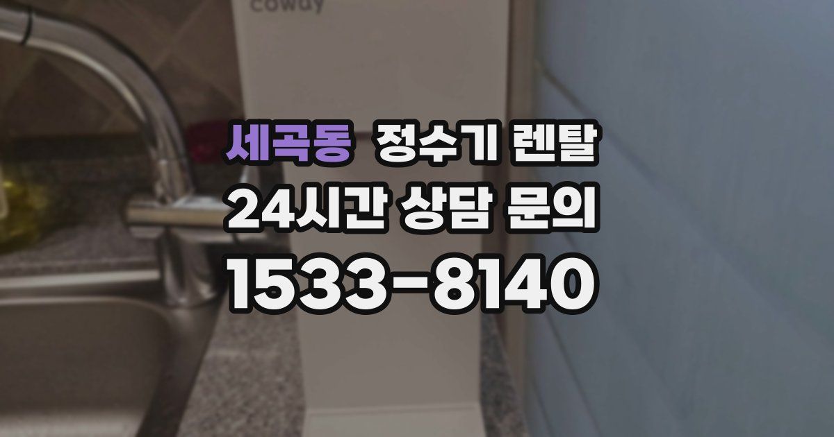 세곡동 정수기 렌탈