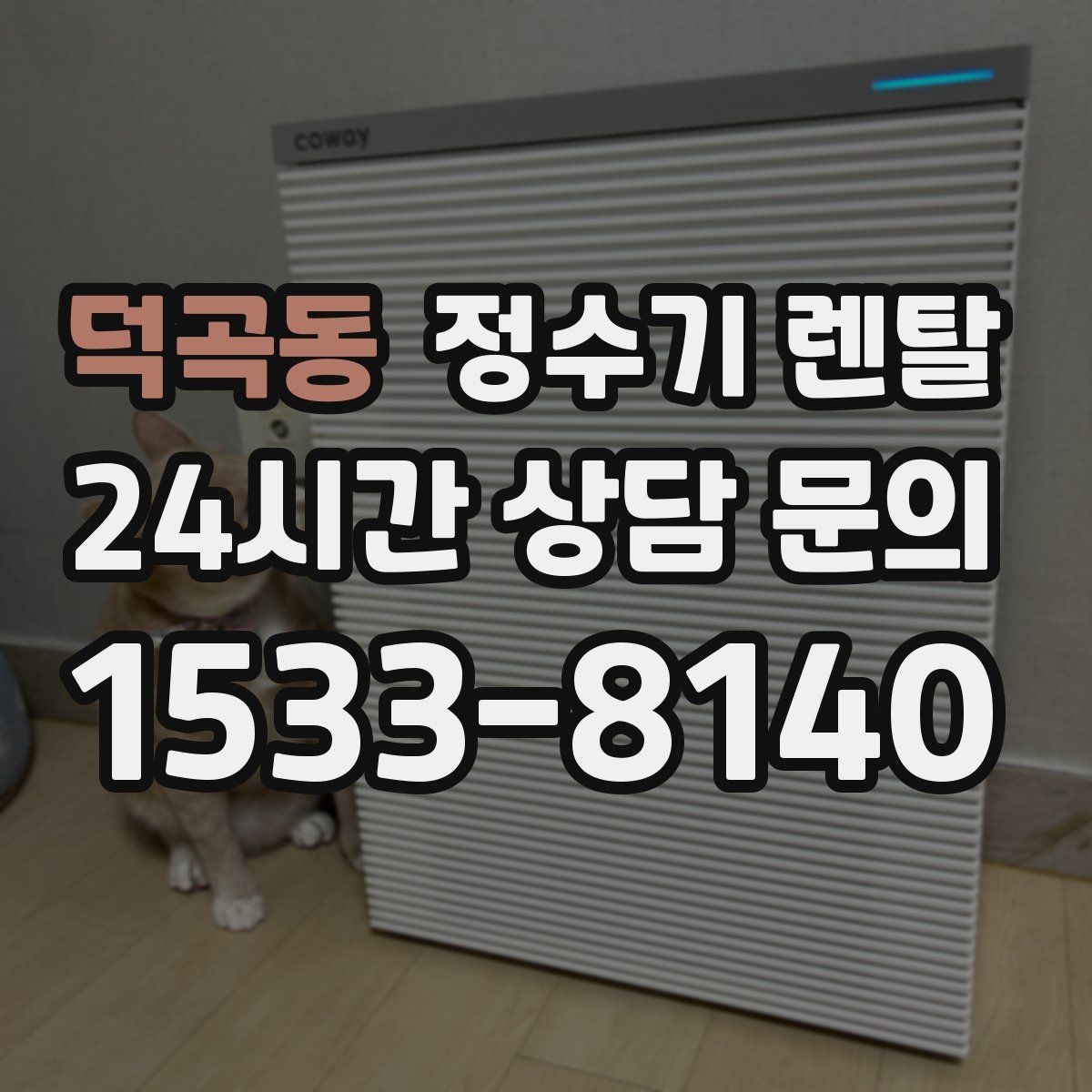 덕곡동 정수기 렌탈 처음 렌탈하는 분을 위한 필수 체크
