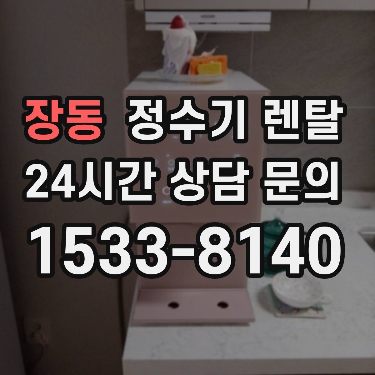 장동 정수기 렌탈 자가 교체형 필터 장단점 정리