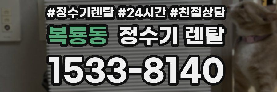 복룡동 정수기 렌탈