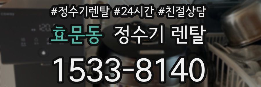 효문동 정수기 렌탈