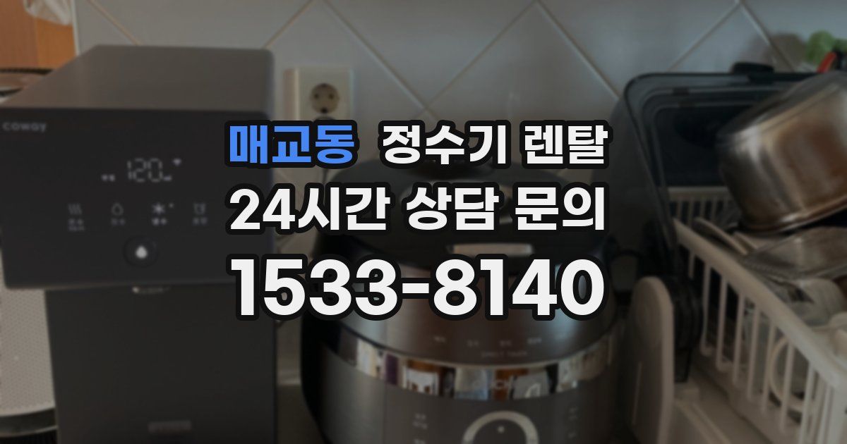 매교동 정수기 렌탈