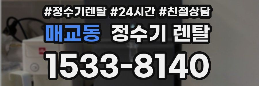 매교동 정수기 렌탈