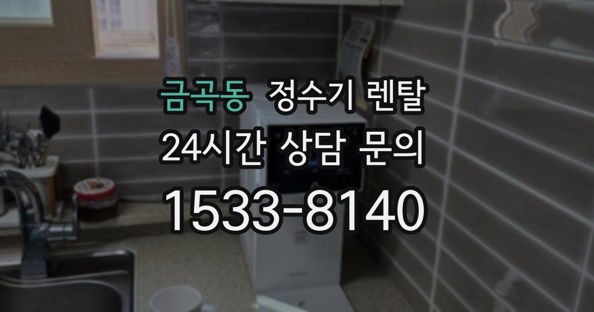 금곡동 정수기 렌탈