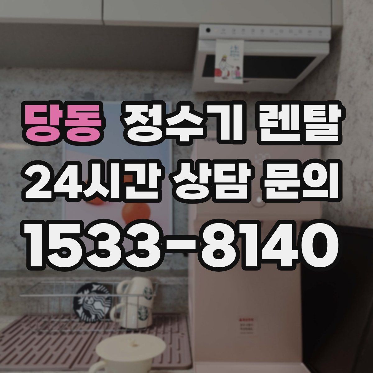 당동 정수기 렌탈 우리 집 사용 패턴으로 추천 받는 방법