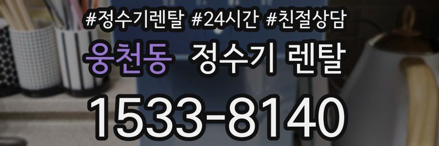 웅천동 정수기 렌탈