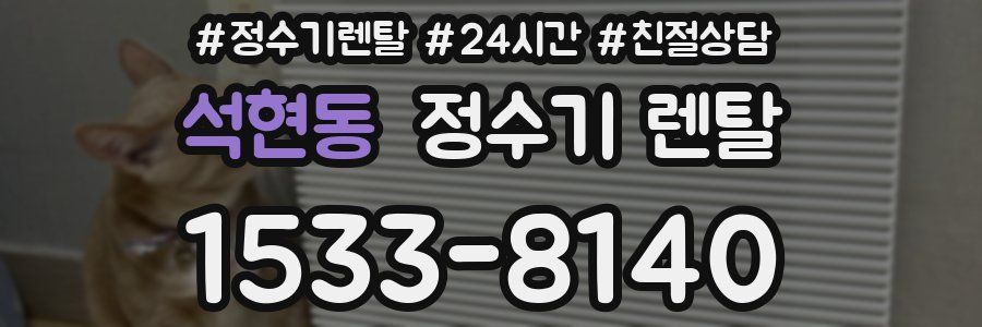 석현동 정수기 렌탈