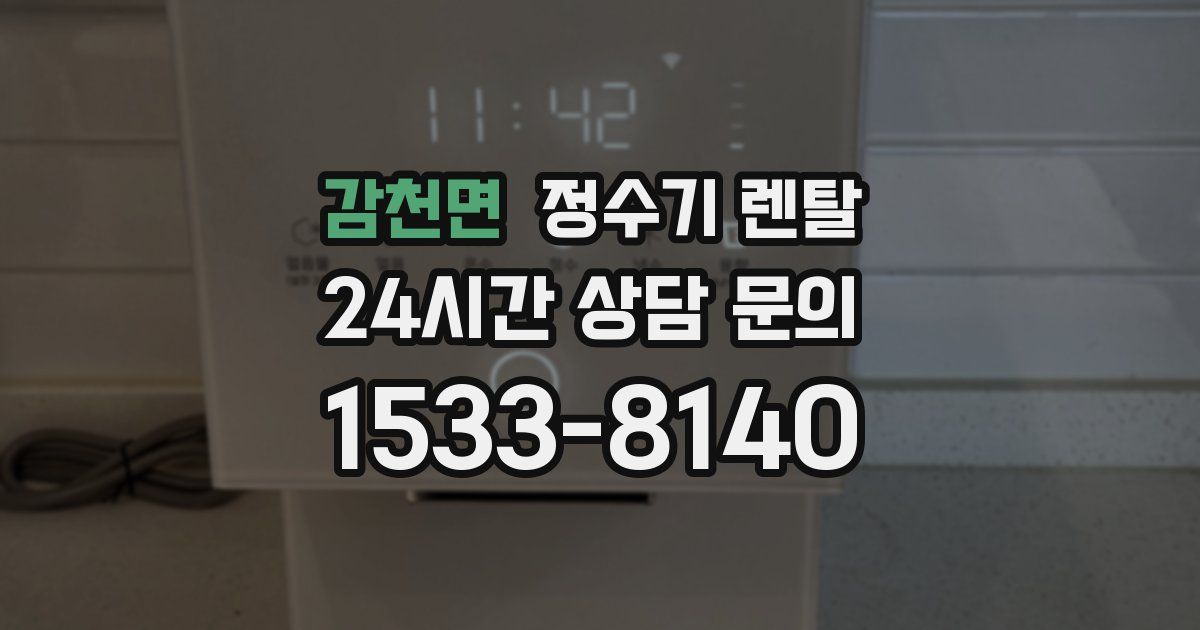 감천면 정수기 렌탈