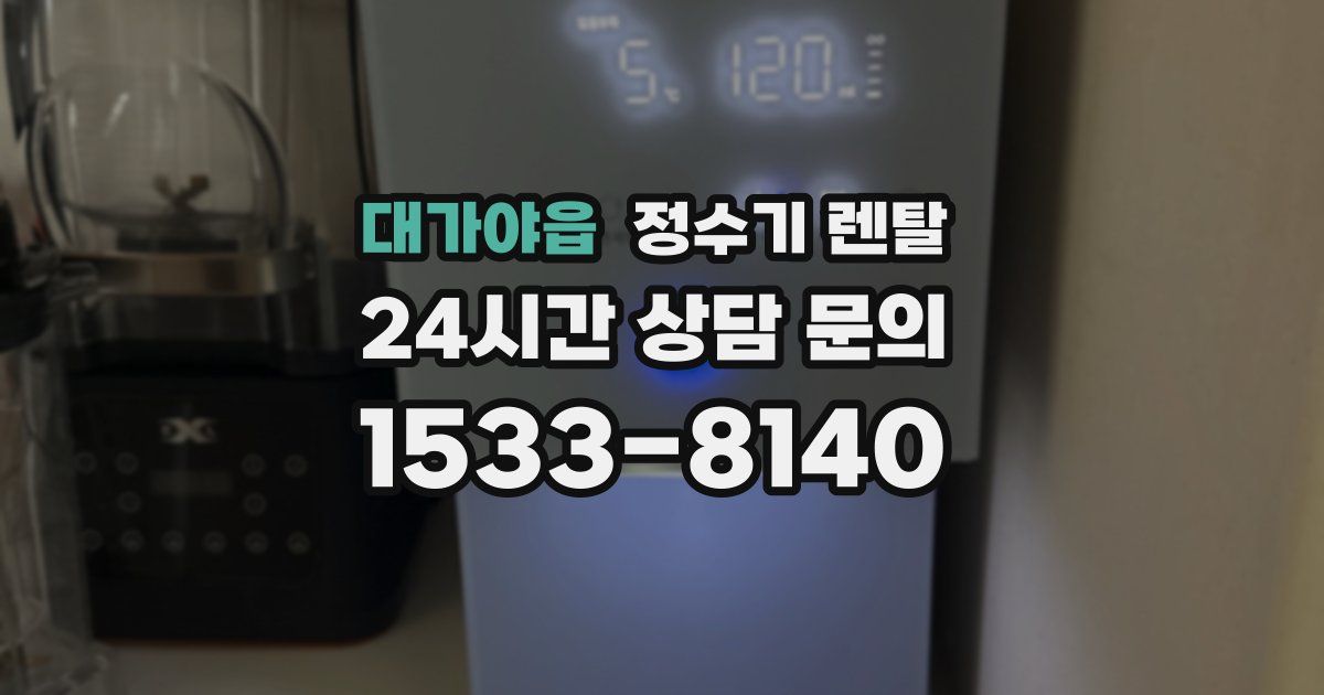 대가야읍 정수기 렌탈