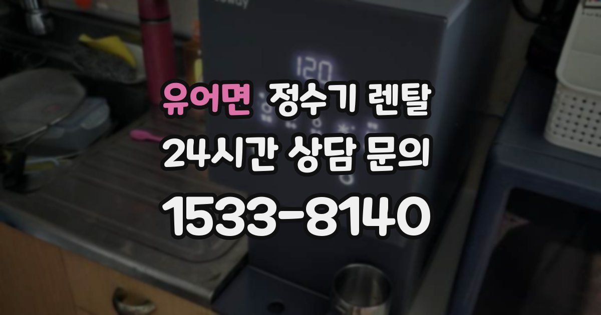 유어면 정수기 렌탈
