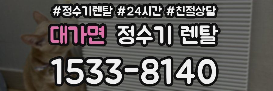 대가면 정수기 렌탈