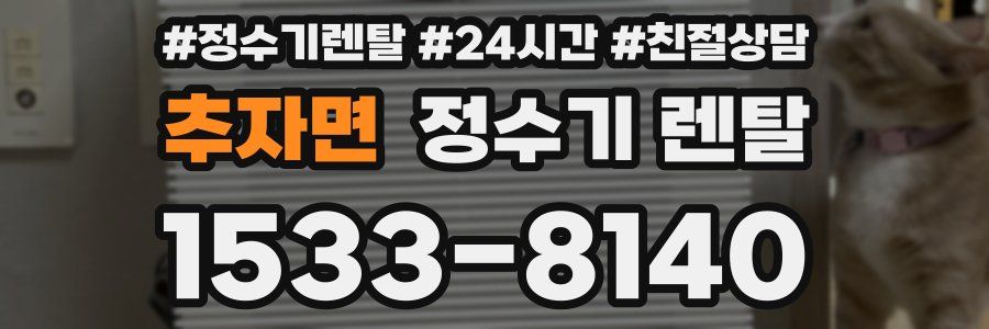 추자면 정수기 렌탈