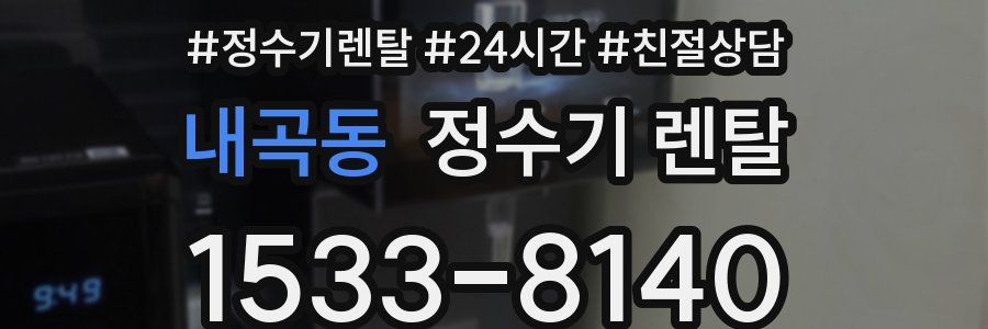 내곡동 정수기 렌탈