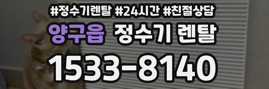 양구읍 정수기 렌탈