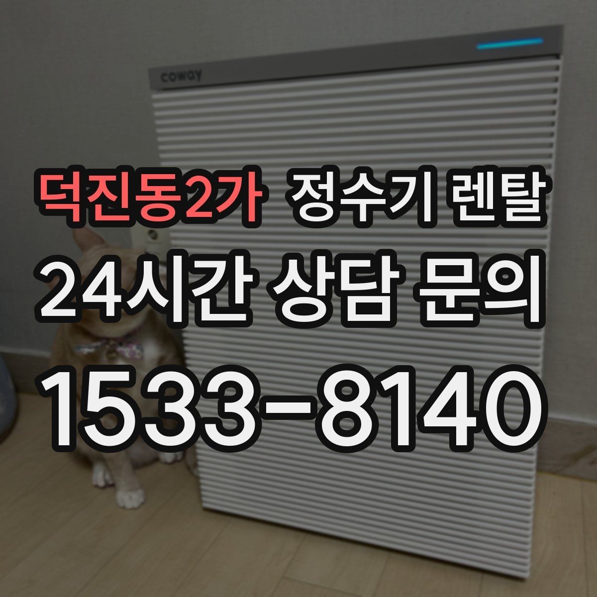 덕진동2가 정수기 렌탈 작은 주방에 추천되는 설치 방식