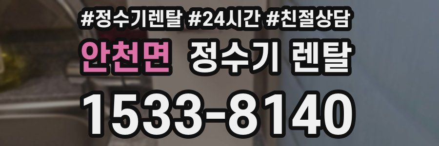 안천면 정수기 렌탈