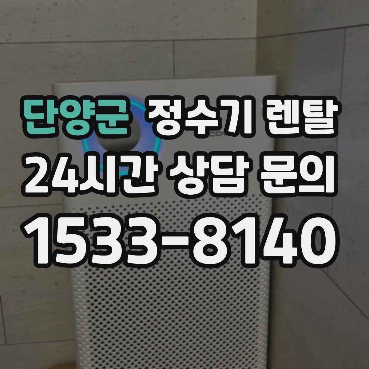 단양군 정수기 렌탈 자가 교체형 필터 장단점 정리
