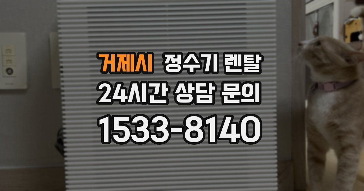거제시 정수기 렌탈