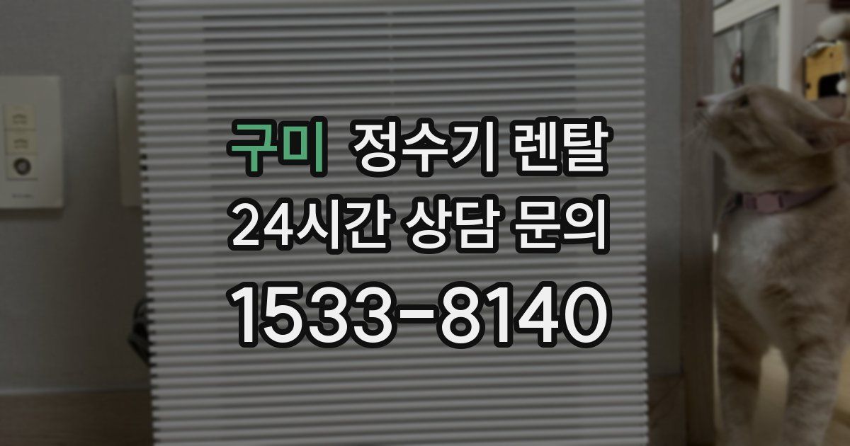 구미 정수기 렌탈