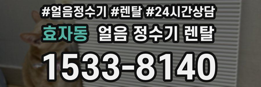 효자동 얼음 정수기 렌탈