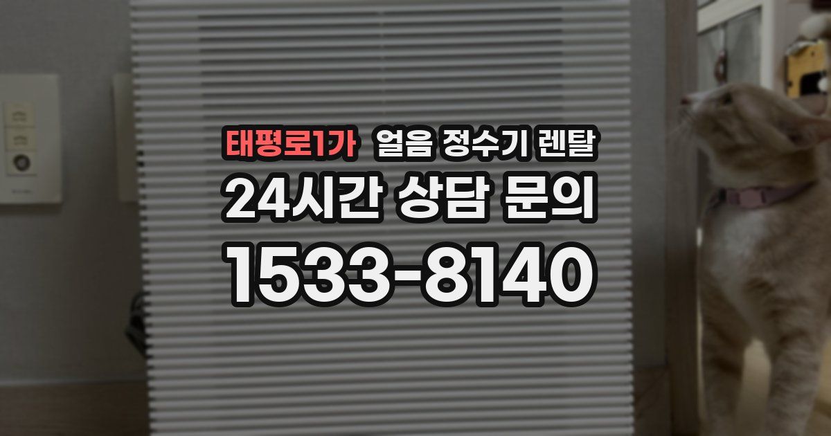 태평로1가 얼음 정수기 렌탈