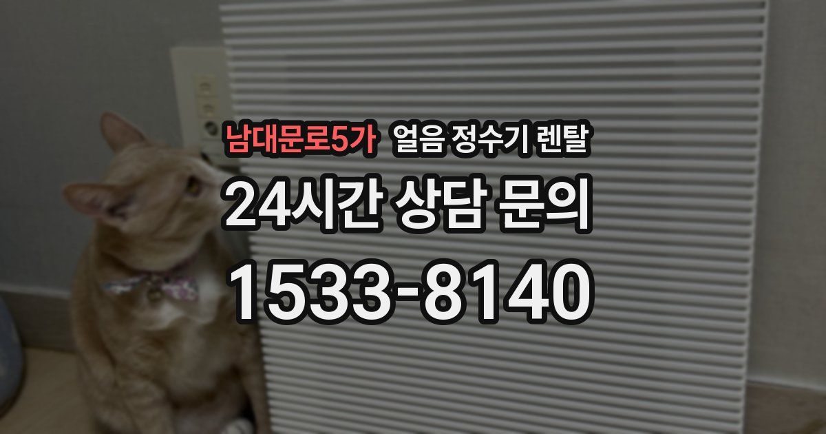 남대문로5가 얼음 정수기 렌탈