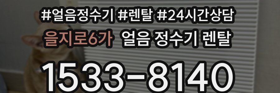 을지로6가 얼음 정수기 렌탈