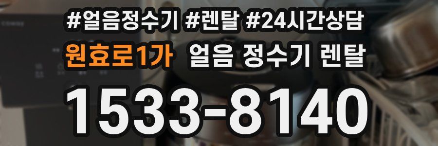 원효로1가 얼음 정수기 렌탈