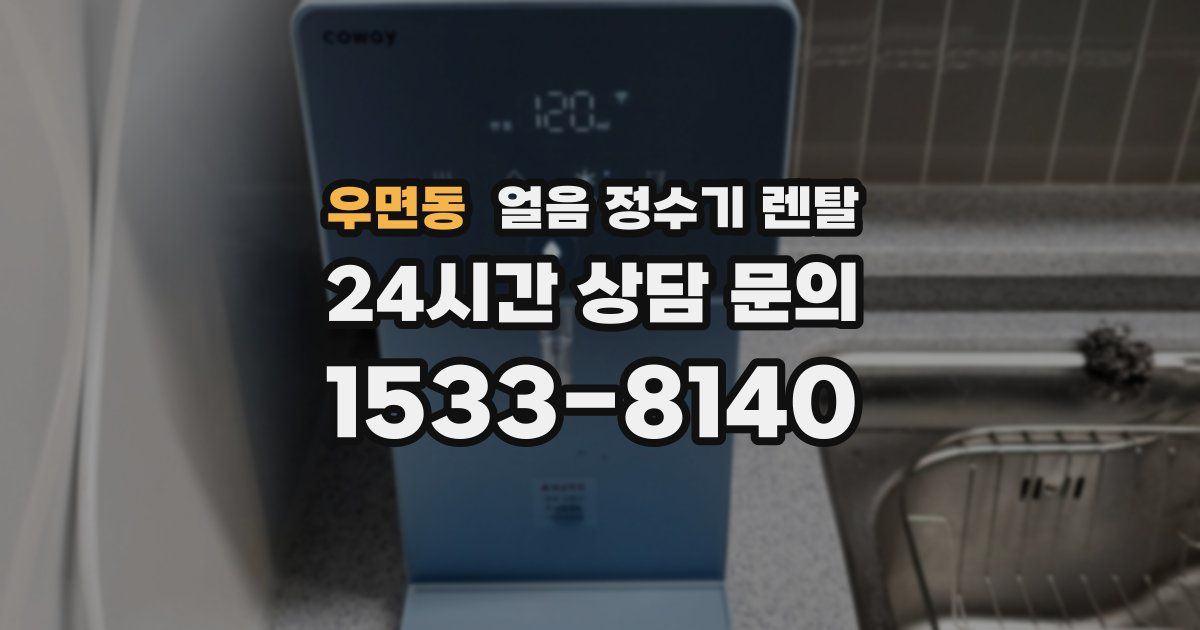 우면동 얼음 정수기 렌탈