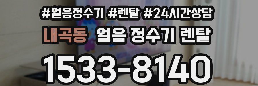 내곡동 얼음 정수기 렌탈