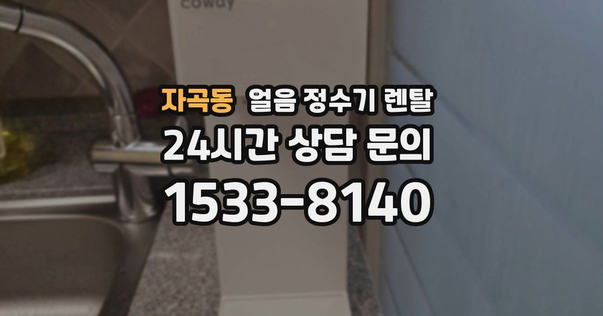 자곡동 얼음 정수기 렌탈