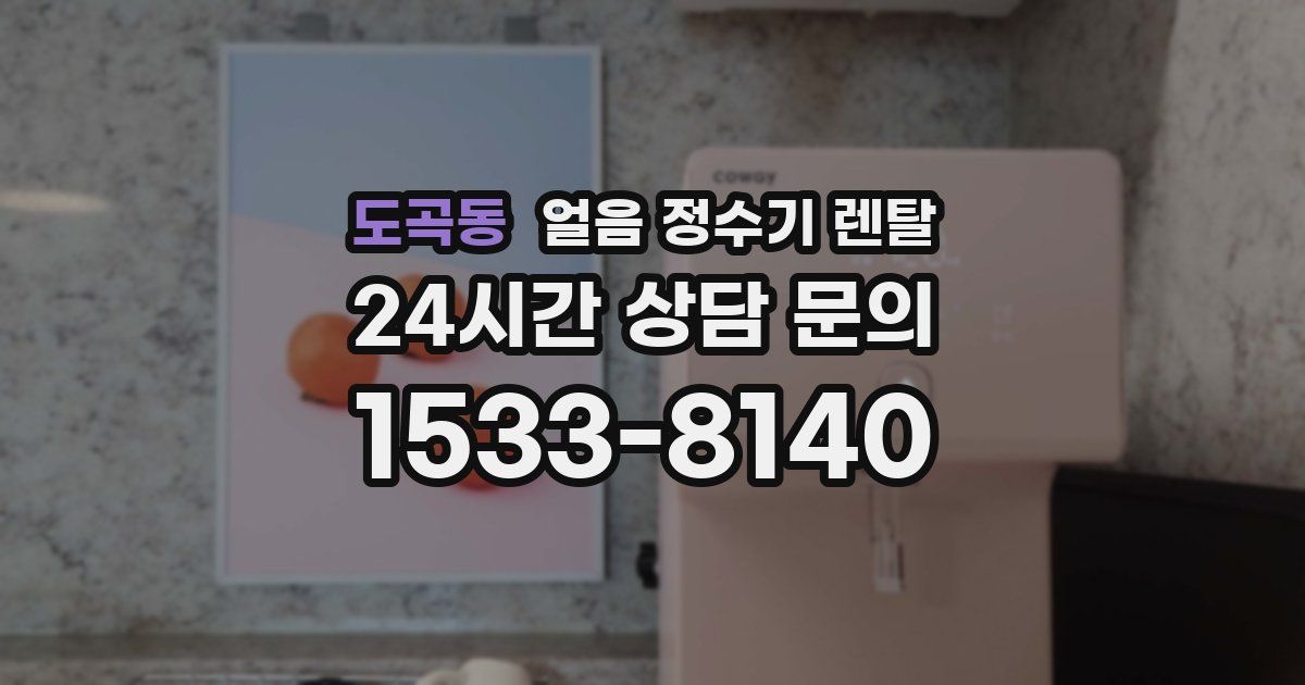 도곡동 얼음 정수기 렌탈