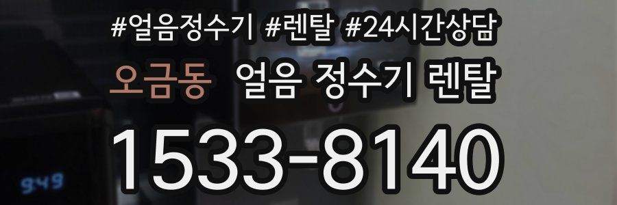 오금동 얼음 정수기 렌탈