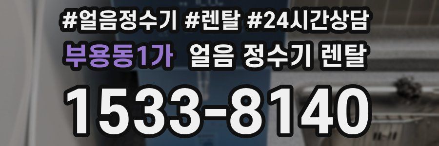 부용동1가 얼음 정수기 렌탈