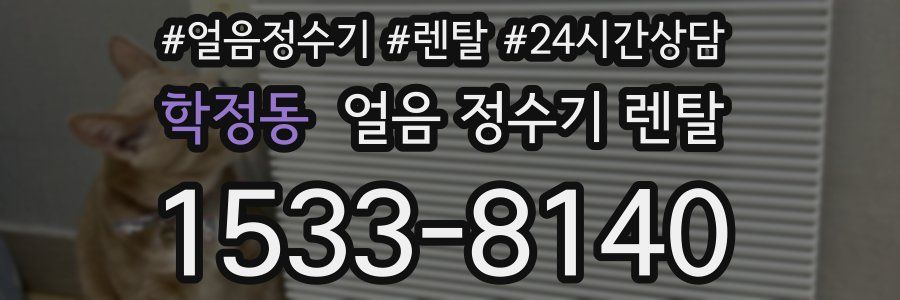 학정동 얼음 정수기 렌탈