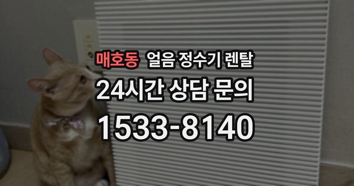 매호동 얼음 정수기 렌탈