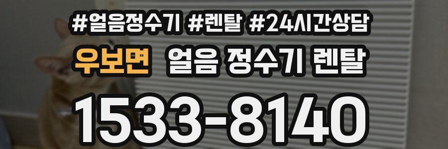 우보면 얼음 정수기 렌탈