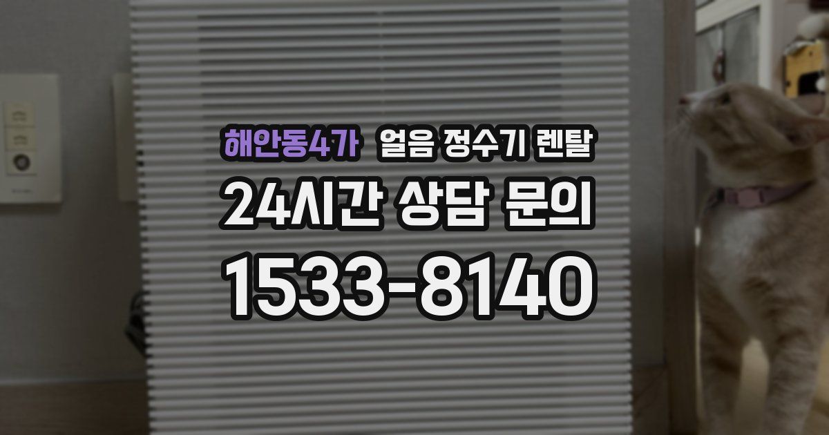 해안동4가 얼음 정수기 렌탈