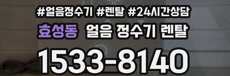 효성동 얼음 정수기 렌탈