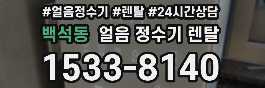 백석동 얼음 정수기 렌탈