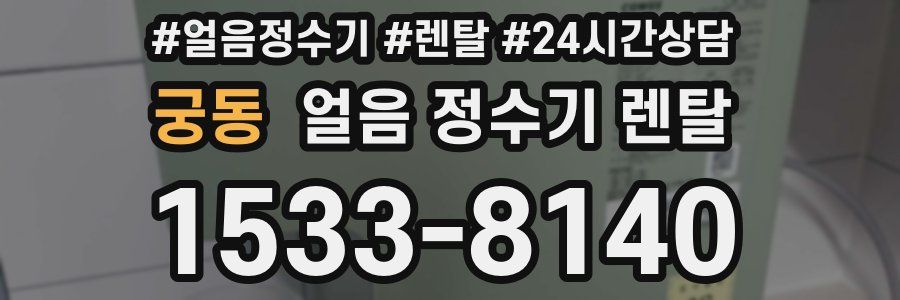 궁동 얼음 정수기 렌탈