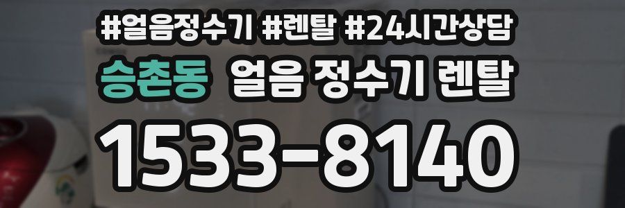 승촌동 얼음 정수기 렌탈