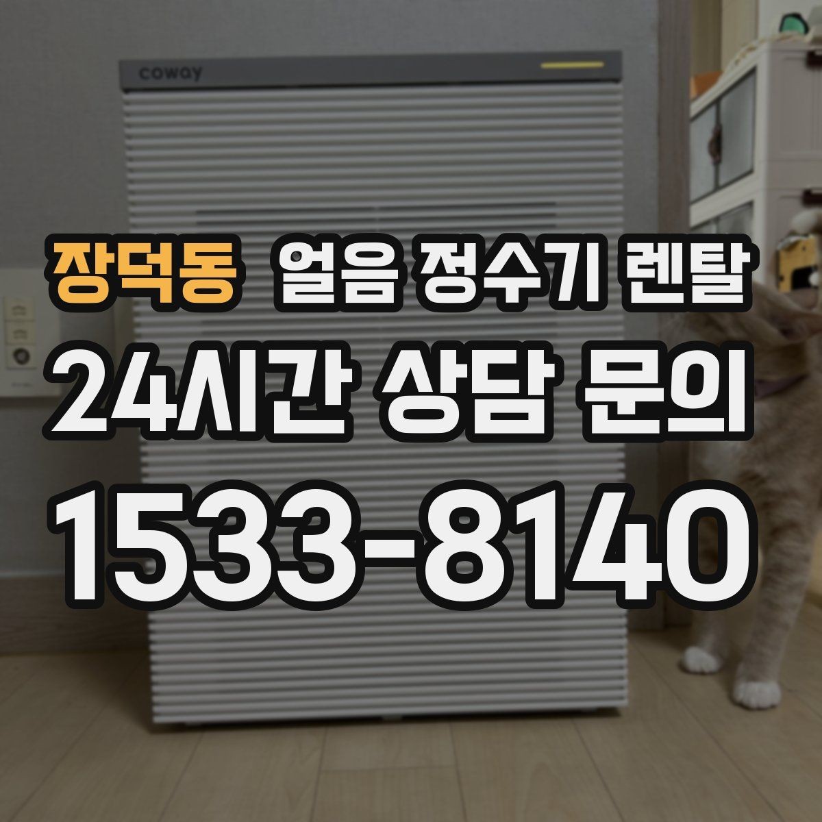 장덕동 얼음 정수기 렌탈 빠른 상담을 위한 설치 공간 사진 포인트
