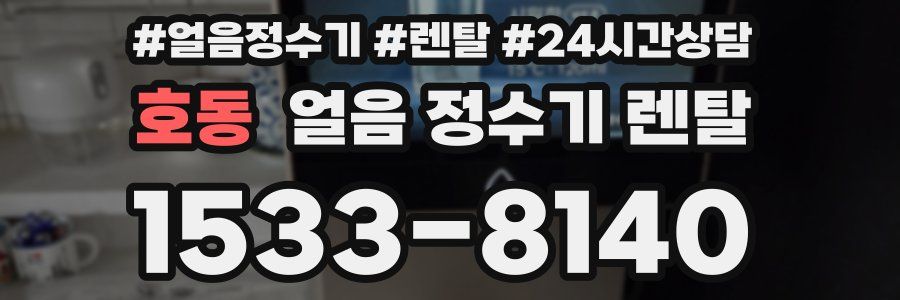 호동 얼음 정수기 렌탈