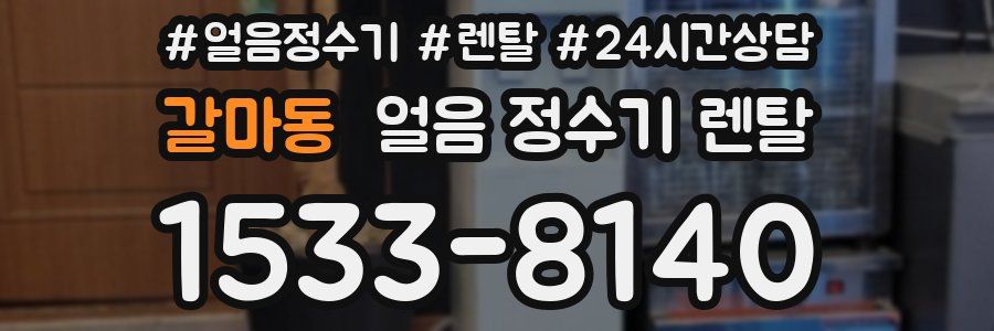 갈마동 얼음 정수기 렌탈