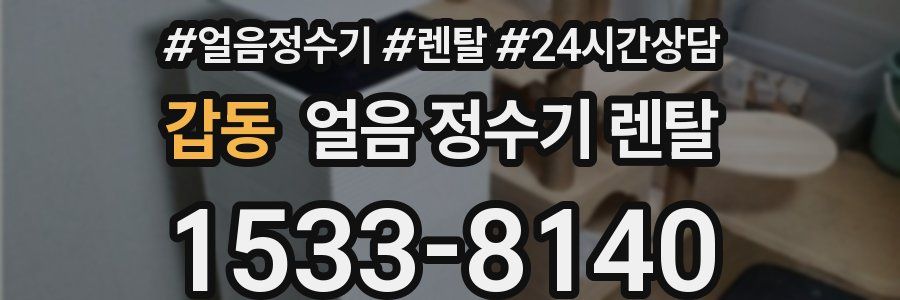 갑동 얼음 정수기 렌탈