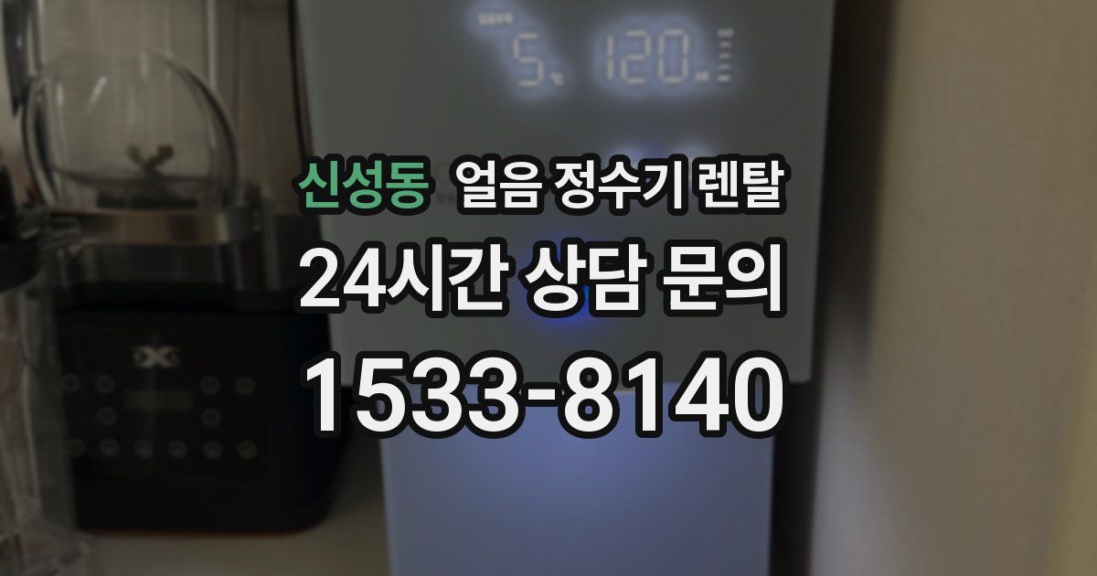 신성동 얼음 정수기 렌탈