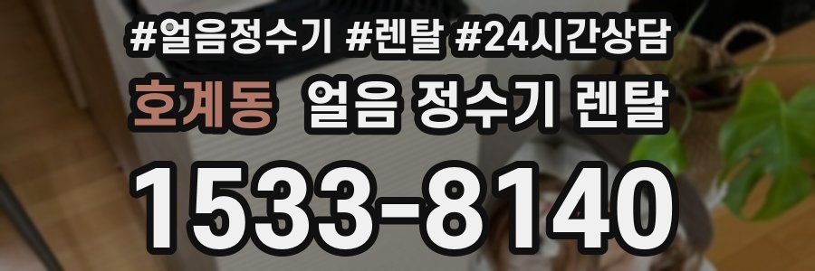 호계동 얼음 정수기 렌탈